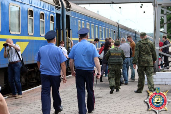В Славянске ликвидирована дежурная часть линейного пункта милиции на железной станции