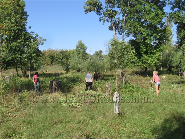 В центральном парке Славянска общественники хотят построить тренажерную площадку и выкопать пруд