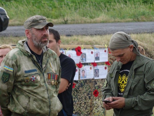 В Славянске на горе Карачун встретились бойцы АТО, ветерана и волонтеры, чтобы вспомнить, как освобождался город 