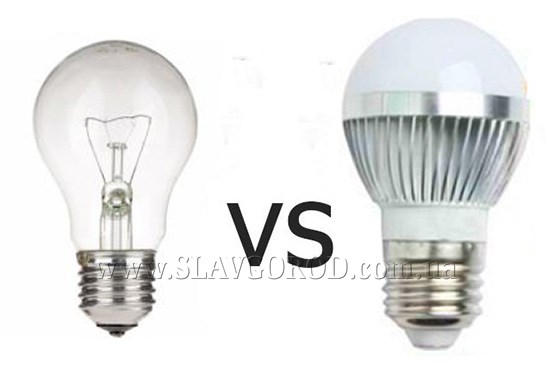 Світлодіодні лампи і лампи розжарювання: відмінності	