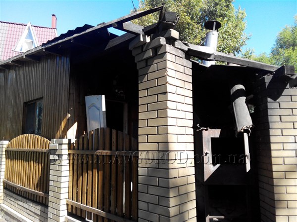 Взрыв в кафе Славянска  милиция расценила как хулиганство. Подробности происшествия и фото 