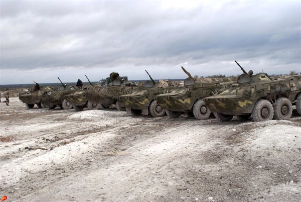 В Славянске в воинской части неделю проходили сборы с экипажами БТР, которые закончились стрельбами