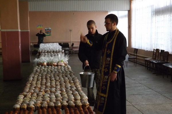 Как военные в Славянске встретили праздник Пасхи 