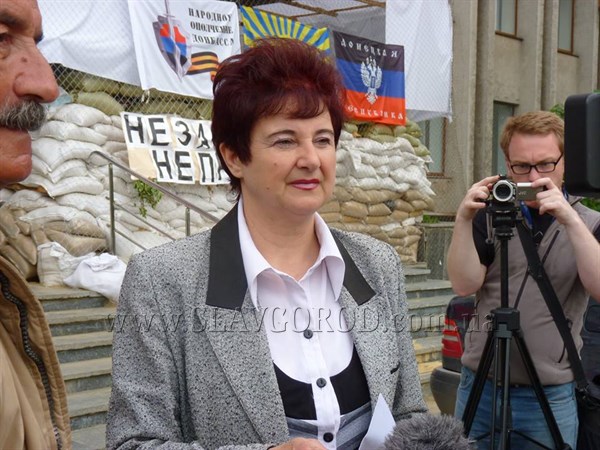 Председатель территориальной комиссии Славянска обнародовала результаты проведенного референдума 
