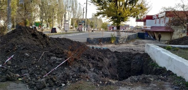 Водоканал завершает ремонтные работы возле ДГПУ Славянска