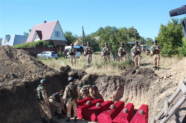 В Славянском районе перезахоронили останки 212 солдат Гвардейских армий, погибших в борьбе за город в годы Великой Отечественной войны