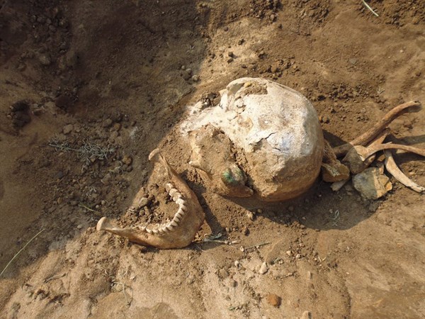В Славянском районе в результате добычи песка разрушили древний курган