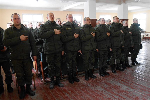 В Славянский полк Национальной гвардии прибыло пополнение
