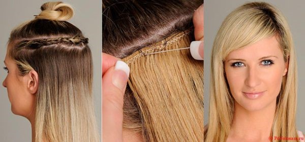 Этапы наращивания и уход за волосами на трессах