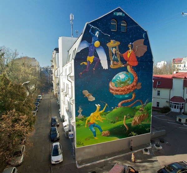 В Славянске на одной из центральных улиц в рамках творческого проекта «АРТ – мобилизация» будут создавать огромную картину 